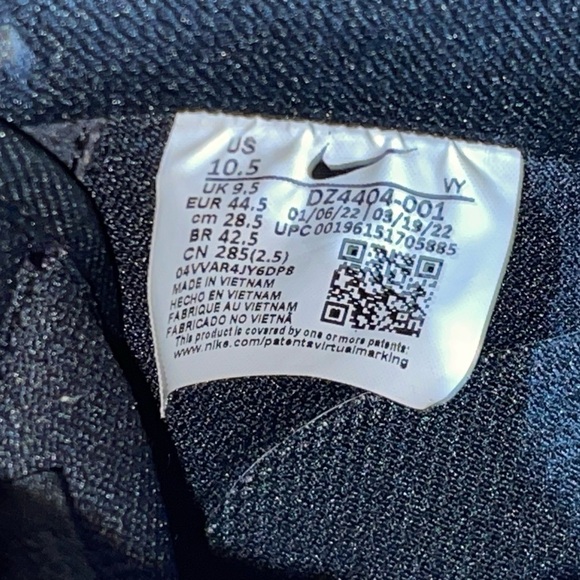 Nike Air Force 1 Low Black Gum DZ4404-001 Men's Size 10.5 - Picture 9 of 10